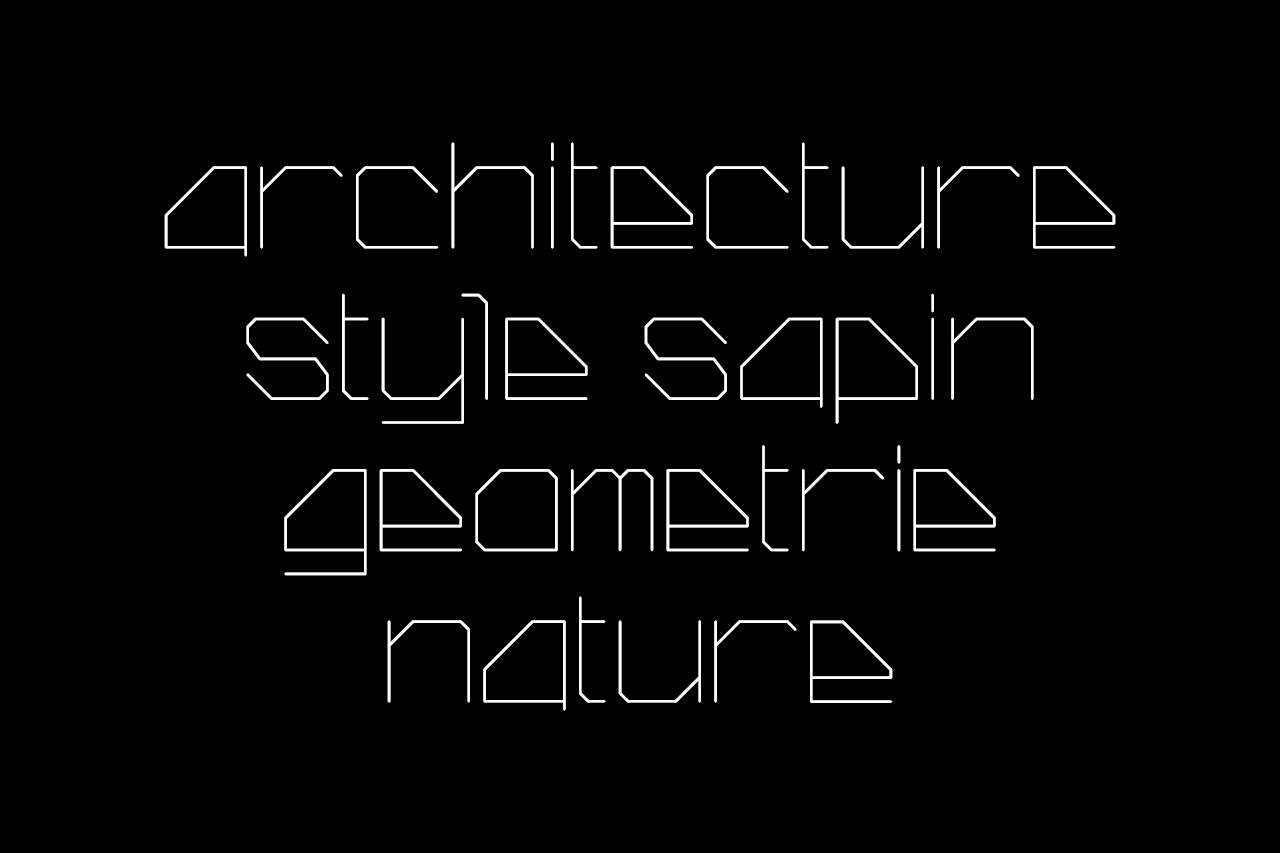 sapin-style-font-architecture-poster-design-graphic-typographie-typography-atelier tertre-la chaux-de-fonds-graphiste